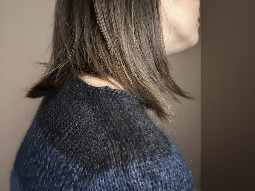 Quiscale - Patron de pull rayé au tricot pour femme - Mohair - Maloraé Designs