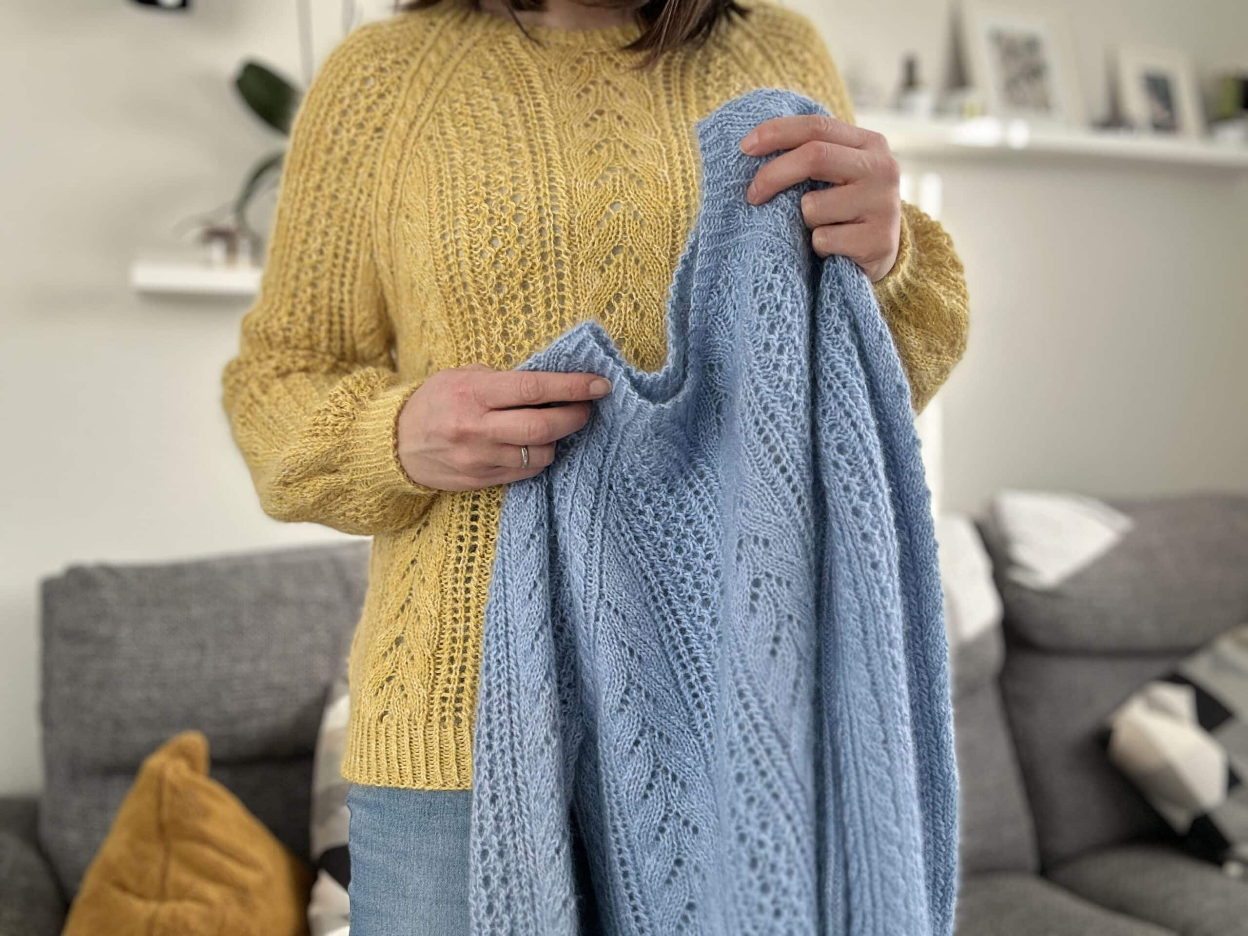 Grémil - Patron du mois de février 2025 - Patron de pull au tricot pour femme - Dentelle - Maloraé Designs