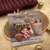 Lot anneaux marqueurs - Cat in love - Accessoires tricot - Saint Valentin - Maloraé Designs