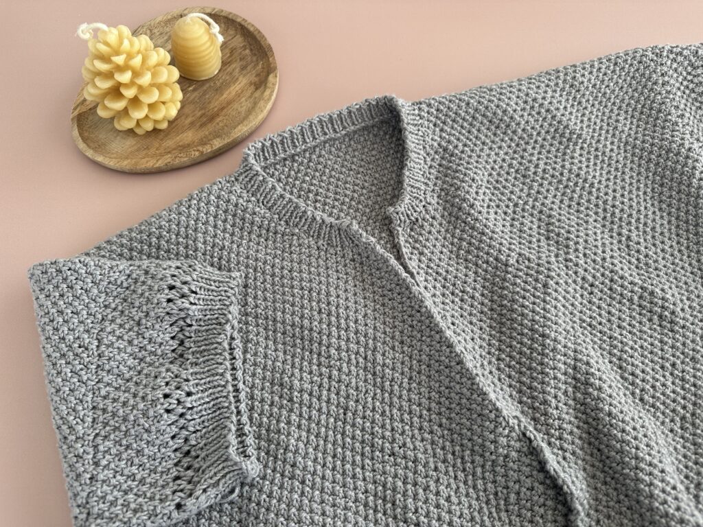 Capelle - tee-shirt au tricot  pour femme - Point de blé -  Podcast épisode #69 - Maloraé Designs