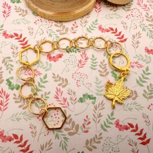 Compte-rangs tricot - Erable or - Accessoires tricot - Maloraé Designs