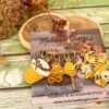 Lot anneaux marqueurs tricot - Miel et Abeilles - Accessoires tricot - Maloraé Designs