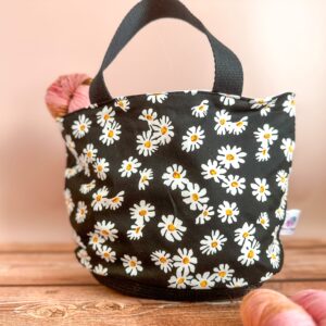 Paniers à projets tricot nomade - Daisy - Taille M - Accessoires tricot - Maloraé Designs