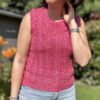 Orpin, un patron de débardeur pour femme au tricot ! - Dentelle et torsades - Patron de tricot - Maloraé Designs
