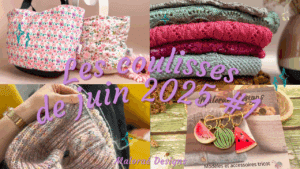 Vlog juin 2025 #1 – Je tricote un peu et je parle beaucoup... Vidéo tricot - Les coulisses - Maloraé Designs