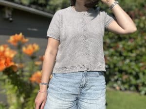 Capelle - Gilet au tricot en point de blé - Patron de tricot femme - Maloraé Designs