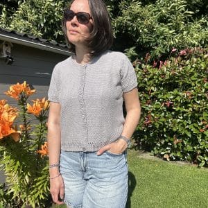 Capelle - Gilet au tricot en point de blé - Patron de tricot femme - Maloraé Designs