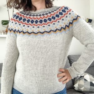 Camara, patron de pull jacquard pour femme au tricot ! - Nouveau patron de tricot - Maloraé Designs