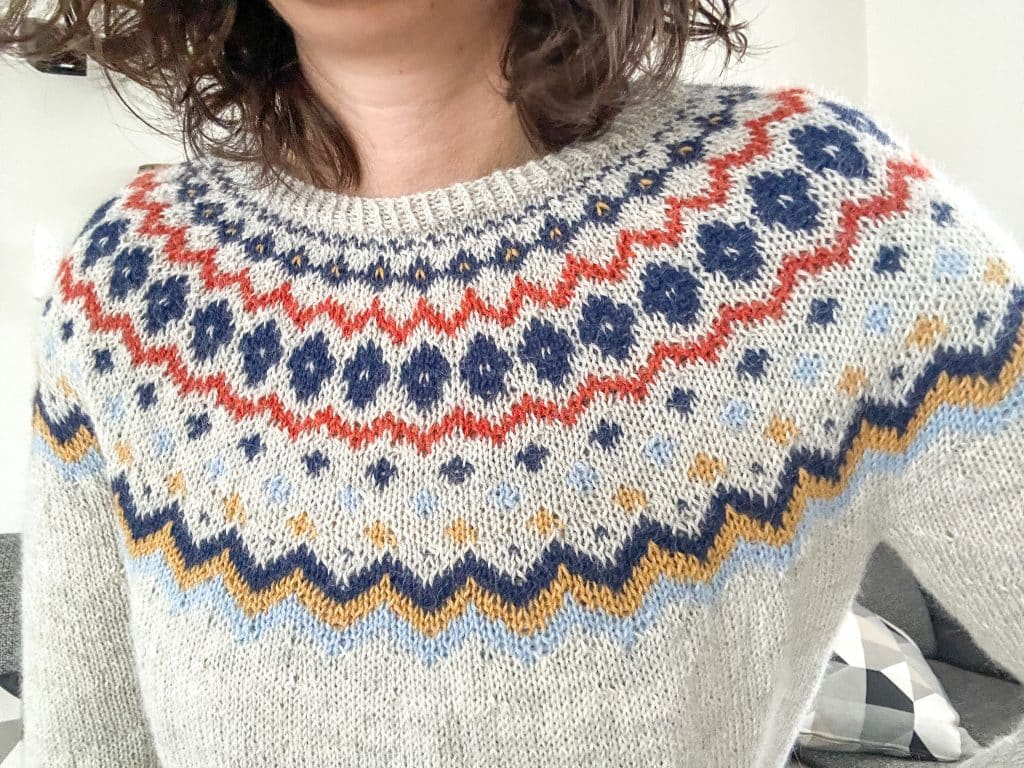 Camara, patron de pull jacquard pour femme au tricot ! - Nouveau patron de tricot - Maloraé Designs