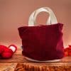 Paniers à projets tricot nomade - Velours bordeaux - Taille M - Maloraé Designs