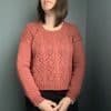 Dipladénia, un pull pour femme tricoté en dentelle et torsades ! - Patron de tricot - Maloraé Designs