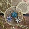 Anneaux marqueurs tricot - Flocons - Accessoires tricot - Maloraé Designs