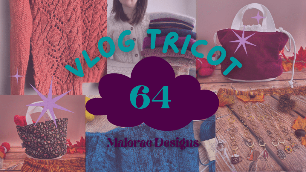 Vlog Tricot 64 - Nouveau projet tricot et des balades… - Vidéo tricot - Maloraé Designs