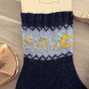 Sélène - Patron de chaussettes au tricot en jacquard - Maloraé Designs