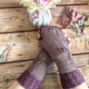 Pompadour, patron de mitaines au tricot pour femme ! - Patron de tricot facile - Maloraé Designs