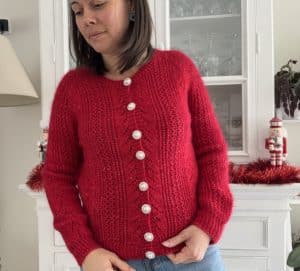Grémil cardigan, un gilet moelleux en dentelle au tricot ! - Patron de gilet au tricot pour femme - Maloraé Designs