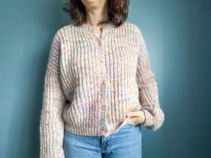 Hélénie, gilet femme en côtes anglaises au tricot ! - Patron de tricot - Maloraé Designs