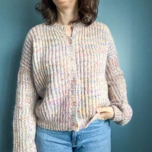 Hélénie, gilet femme en côtes anglaises au tricot ! - Patron de tricot - Maloraé Designs