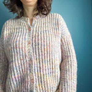Hélénie, gilet femme en côtes anglaises au tricot ! - Patron de tricot - Maloraé Designs