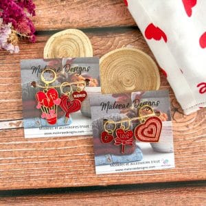 Lot anneaux marqueurs tricot - Love- Accessoires tricot - Maloraé Designs