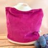 Paniers à projets tricot nomade - Velours - Taille L - Accessoire tricot - Maloraé Designs