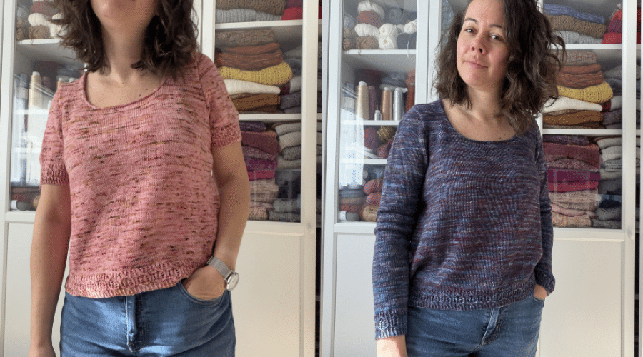 Dierama, un pull ou un tee-shirt au tricot pour femme (appel au test) - Patron de tricot - Maloraé Designs