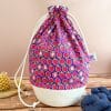 Panier projet tricot - Fraises - Taille L - Accessoires tricot -Maloraé Designs