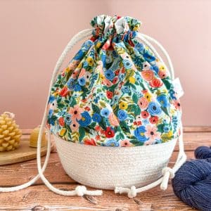 Paniers à projets tricot nomade - Garden party - Taille M - Accessoires tricot - Maloraé Designs