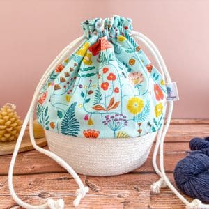 Paniers à projets tricot nomade - Flutter - Taille M - Accessoires tricot - Maloraé Designs