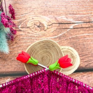 Stoppeurs de mailles - Tulipes - Accessoires tricot - Maloraé Designs