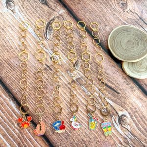 Compte-rangs tricot - Plage - Accessoires tricot - Maloraé Designs